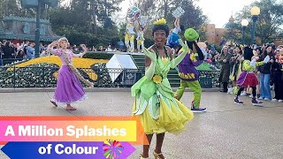 Disneyland Paris A Million Splashes of Colour New Parade New Characters New Dancers 2024 [upl. by Clarice]