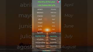 Months of The Year in Spanish  Los meses del año ★ Learn Spanish For Beginner [upl. by Sher153]