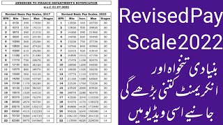 How increase salary of govt employees under revised pay scale 2022 [upl. by Erica]