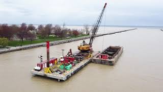 Dragline Dredging The Genesee River [upl. by Kylie]