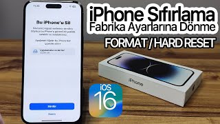 iPhone Sıfırlama  Fabrika Ayarlarına Dönme  Format  Hard Reset Nasıl Yapılır  Satmadan Önce [upl. by Mal]