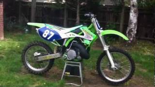 Kawasaki KX 250 2 Stroke Fully rebuilt  Restored with sound revs 2002 [upl. by Eical]