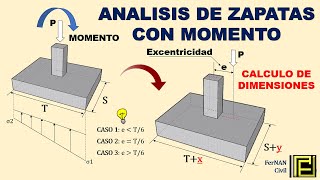 EXCENTRICIDAD EN ZAPATAS  ACCION DEL MOMENTO [upl. by Brendon]