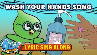 Wash Your Hands Song  Lyric Video  Olley Dinosaur  Learn Sing Explore  Educational Kids Songs [upl. by Alyar377]