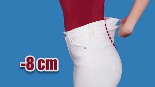 A sly sewing trick how to downsize jeans in the waist easily [upl. by Edik]