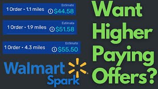 How To Increase Acceptance Rate  Get Higher Paying Offers Walmart Spark [upl. by Bluhm]