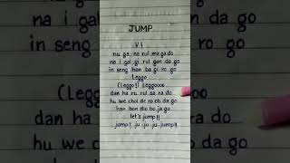 Jump BTS taehyungs part bts army shorts shortsfeed viral youtubeshorts taehyung lyrics [upl. by Sukram721]