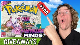 Opening a 700 POKEMON BOX Unified Minds Booster Box Opening [upl. by Dub]