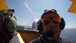 1929 Travelair biplane ride in Pacific City Oregon [upl. by Nagaet]