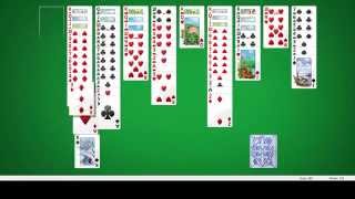 Hrajeme Spider Solitaire 4 barvy  kancelářská idylka [upl. by Ahsimak]