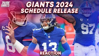 Giants 202425 Schedule Release  Hard Knocks Reaction [upl. by Evot]