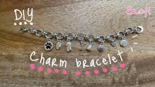 DIY charm bracelet  easy [upl. by Ellehcem]