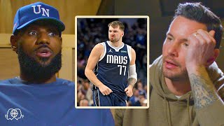 Defending Luka Doncic is a Riddle  LeBron James and JJ Redick [upl. by Jovi988]