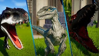 INDOMINUS REX VS INDORAPTOR de Jurassic World [upl. by Ardnosac]