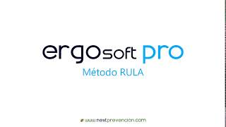 Método RULA con el software ERGOsoft Pro OnLine [upl. by Namruht]