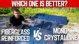 Fiberglass VS Monocrystalline Renogy Portable Solar Panel [upl. by Sanfourd]