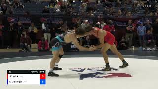 2023 Senior Nationals Evan Wick vs Alex Dieringer 86 KG Quarterfinals [upl. by Aara]