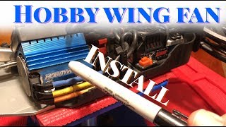 HOBBYWING HEATSINK amp FAN  INSTALL [upl. by Pirali]