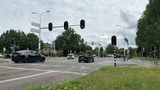 3 minutes and 49 seconds at a large Dutch signalized intersection [upl. by Adnik]