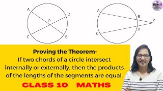 If two chords intersect internally or externally products of the segments are equal Theorem Proof [upl. by Binette]