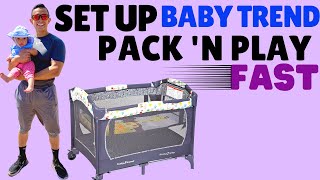 Complete Assembly for Baby Trend How To Set Up Pack and Play BabyTrend [upl. by Notlaw]