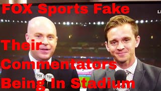 FOX Soccer Fake Their Commentators Being In The Stadium [upl. by Daffie]