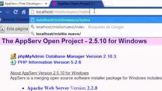 Instalacion  configuracion y prueba de Appserv [upl. by Aivon769]