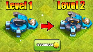 Scattershot Level 1 To Level 2  Max Level  Road To TH13 Max  Clash Of Clans [upl. by Anehs]