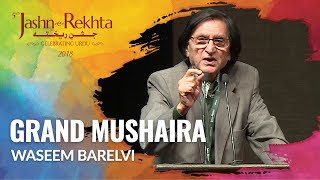 Waseem Barelvi  Grand Mushaira  5th JashneRekhta 2018 [upl. by Misti997]