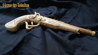 how to make Gun  wooden toy [upl. by Tabbi]