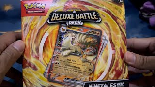 Ninetales ex Deluxe Battle deck UNBOXING [upl. by Rabelais]