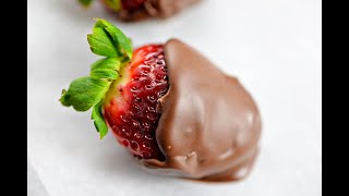 Chocolate Covered Strawberries Recipe  Add A Pinch [upl. by Nylarak218]