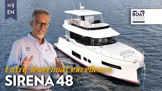 ENG NEW SIRENA 48  Motor Boat Review  The Boat Show [upl. by Correy387]