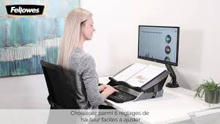 Fellowes présente le portedocuments incliné Easy Glide™ [upl. by Ydnyl]