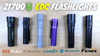 21700 EDC Flashlights for 2023 🔦Fenix vs Acebeam vs Olight vs Cyansky vs Convoy [upl. by God895]