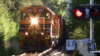 HD PampW 3052 Freight Train at Roberts Crossing [upl. by Erastatus647]