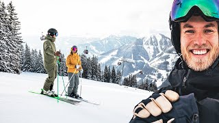 Skigebiet im Test Saalbach Hinterglemm Leogang Fieberbrunn [upl. by Eerak]