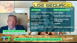 El Colegio de Mediadores de Madrid aclara en Cuatro TV las dudas del Seguro de Hogar [upl. by Dleifxam256]