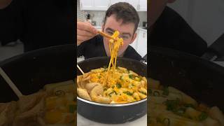 Making Rabokki 🍜 shorts ramen recipe [upl. by Lockhart]