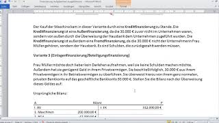 Finanzierung anhand eines Beispiels sehr gut lernen und verstehen [upl. by Burlie]
