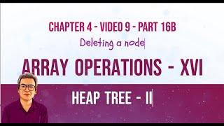 Deleting a node from Heap tree  Reheapify Down  Sift down  Heap sort  II  Array implementation [upl. by Reinhardt]