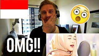 OMG YA HABIBAL QOLBI SABYAN version  INDONESIAN MUSIC REACTION [upl. by Sivolc599]