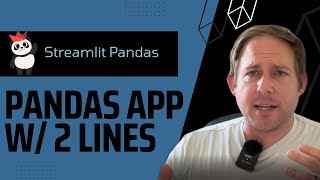 Easily Make DataFrame App with Streamlit Pandas Only 2 lines of Python [upl. by Notyap196]