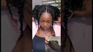 Natural looking chunky twist using human hair Marley twist from FAMILOCS [upl. by Chloris]