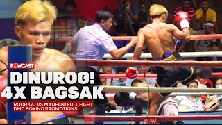 4x Bagsak Lakas ng Bagong Pinoy Boxing Prospect Jino Rodrigo vs Alvius Maufani Full Fight  DMC [upl. by Healion947]