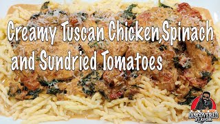 Creamy Tuscan Chicken With Spinach And Sundried Tomatoes [upl. by Donata432]