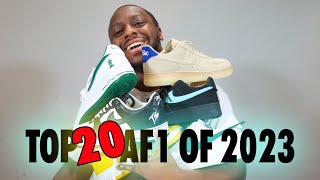 Top 20 Air Force 1s of 2023 Schopes Nike Unboxing AF1 10 [upl. by Leciram]