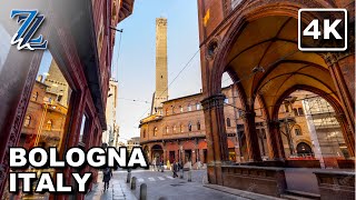 4K Discovering Bolognas Beauty  Virtual Walking Tour in Italy [upl. by Donni]