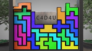 How to play Hexominoes  Softbody Simulation V68 ❤️ C4D4U [upl. by Renmus]