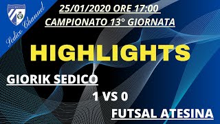 Sedico C 5 Vs Futsal Atesina  13 Giornata  Highlights [upl. by Nama]